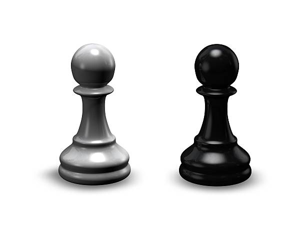 istock chess pieces black and white isolated shiny pawns 478698905