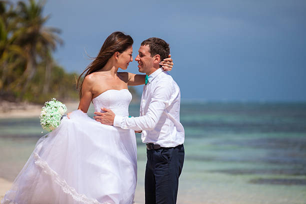 istock Beach couple walking on romantic travel. 478700410