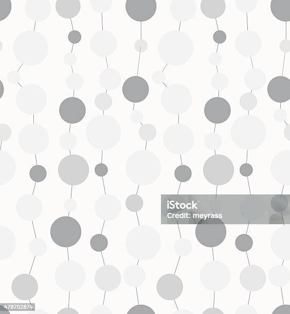 White And Grey Seamless Pattern With Circles Stock Illustration - Download Image Now - 2015, Abstract, Backgrounds