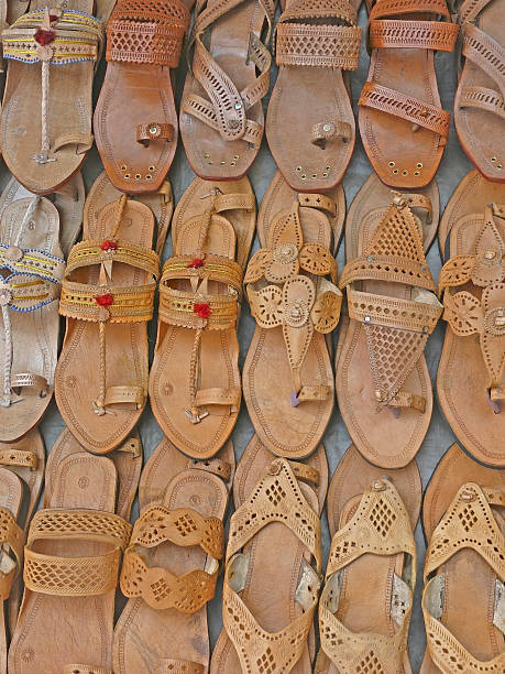 istock Traditional leather, Kolhapuri footwears 478703049
