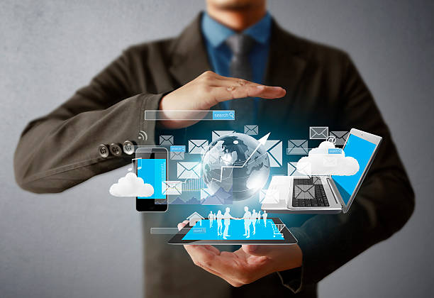 istock Technology in hands of businessmen 478703558
