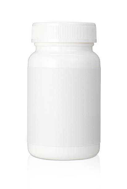 blanco medicamento botella - pill bottle fotos fotografías e imágenes de stock
