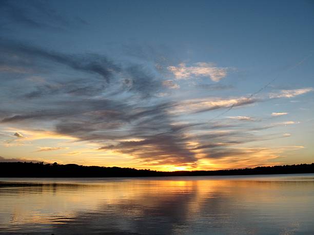istock Sunset Over Northern Lake 478708926
