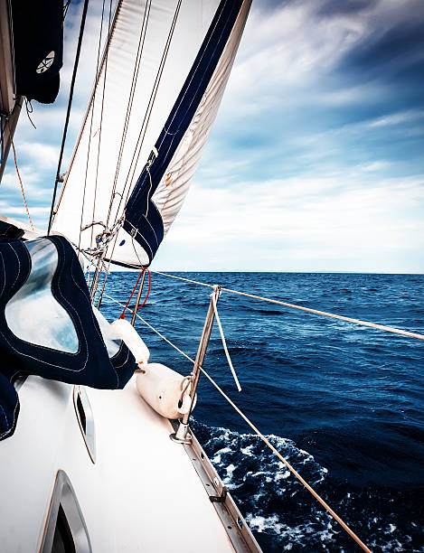 istock The white sails of yachts 478715620