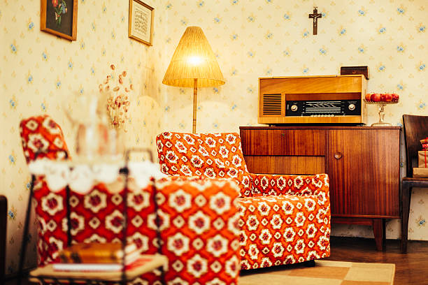 istock Retro living room interior 478716615