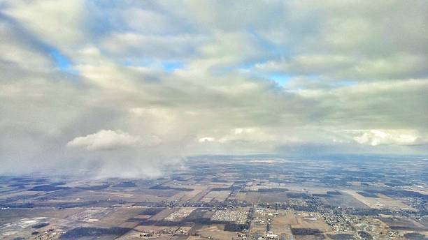 istock Broken Clouds and a Storm Touching Down in Detroit Area 478719988