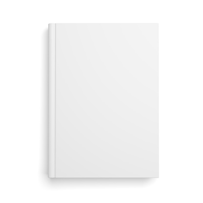 Cubierta de libro en blanco Aislado en blanco photo