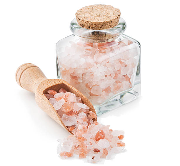 istock Himalayan pink salt in a glass bottle 478724220