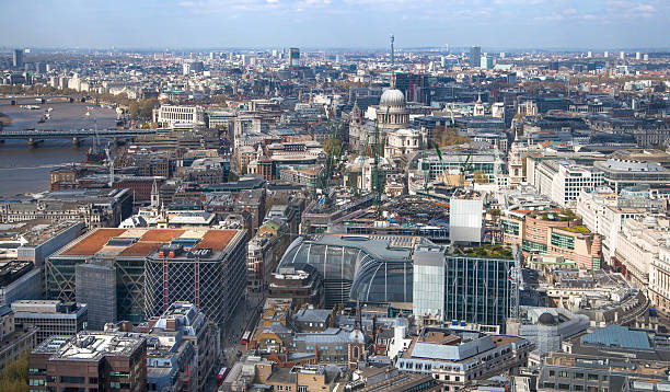 istock Morning hours in London, view from the 32 floor 478724808