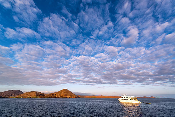Early morning in Sullivan Bay by Bartolome Island in the Galapagos Islands in Ecuador