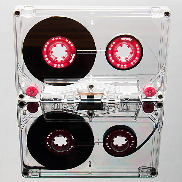 istock Audio cassette tape, pink 478726827