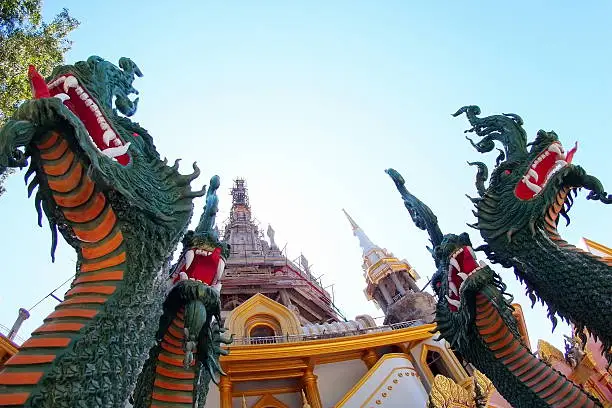Dragon sculpture in Thailand temple