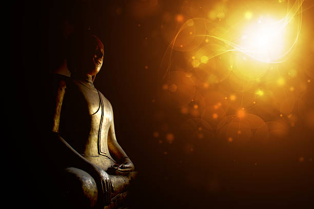 istock Buddha in the shadows and lighting. 478735602