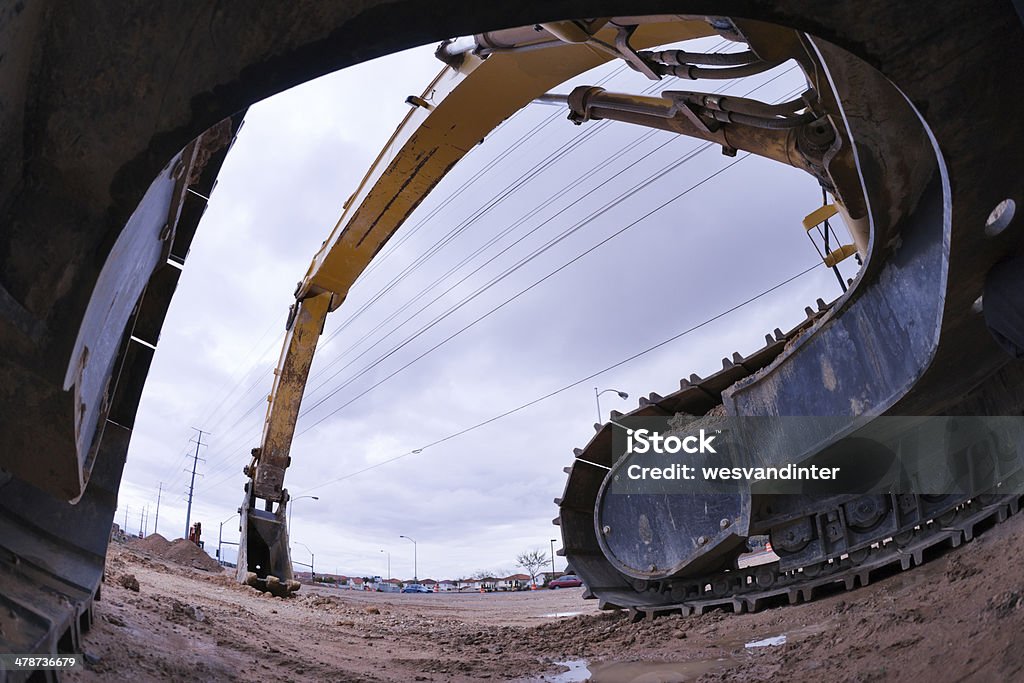 Equipos pesados hidráulico Excavator Fish-Eye - Foto de stock de Acero libre de derechos