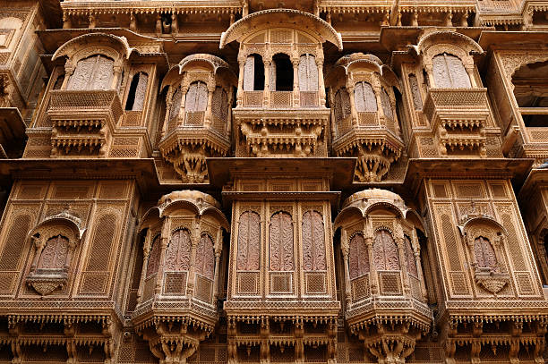 istock Richly decorated houses (haveli) in India 478737793