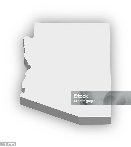 Arizona - Fotografias de stock e mais imagens de Arizona - Arizona, Mapa, Tridimensional