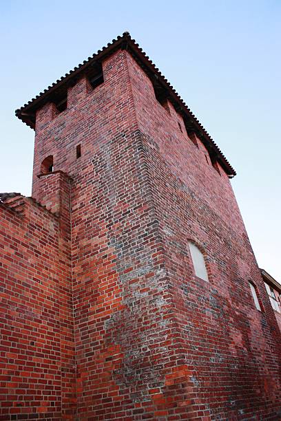 City walls on Knieperwall in Stralsund, Germany