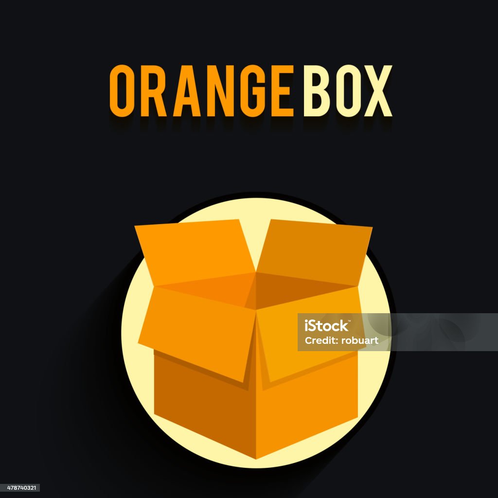 Картонная коробка box - Векторная графика Белый роялти-фри
