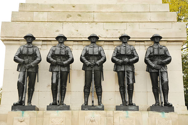 WW1 Guards War Memorial stock photo