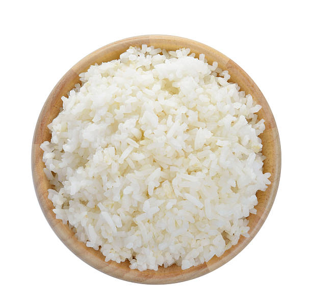 istock wood bowl full of rice on white background 478748368