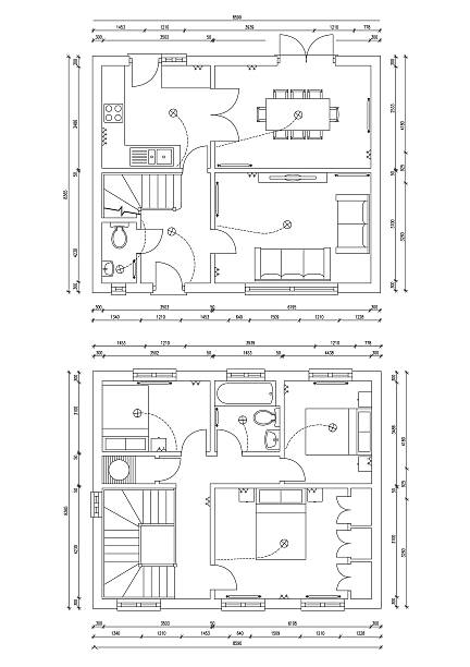 House Plan stock photo