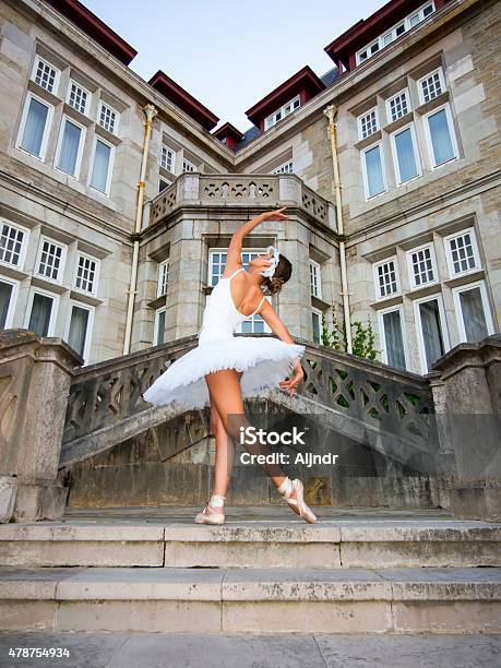 Ballerina Outdoors Stock Photo - Download Image Now - 2015, Activity, Adult