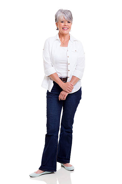 istock senior woman posing on white background 478762537