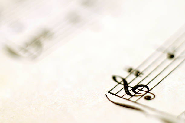 istock Macro of music score for background 478764656