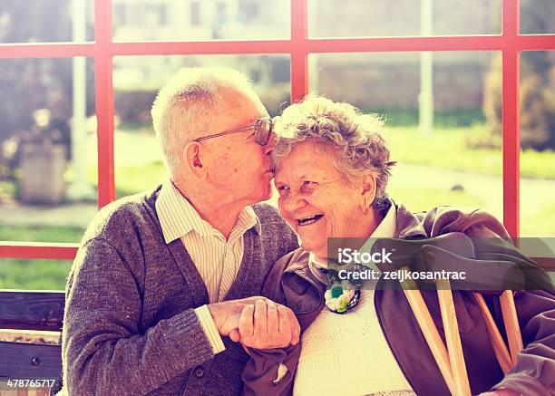 Happy Senior Couple Stock Photo - Download Image Now - Active Seniors, Adult, Affectionate