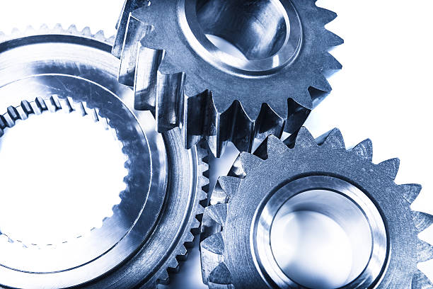 istock Gear transmission mechanics, machine teeth and steel cog wheels 478769457