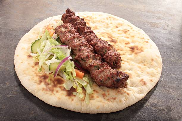 Indian lamb shish kofta kofte naan sandwich