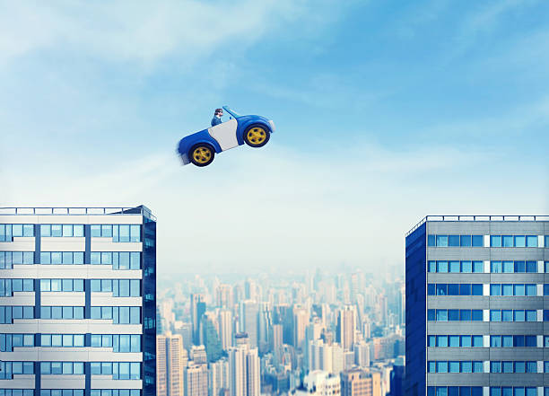 istock Businessman driving a toy car 478770722