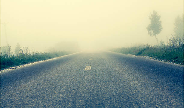 istock Foggy road, soft focus 478774226