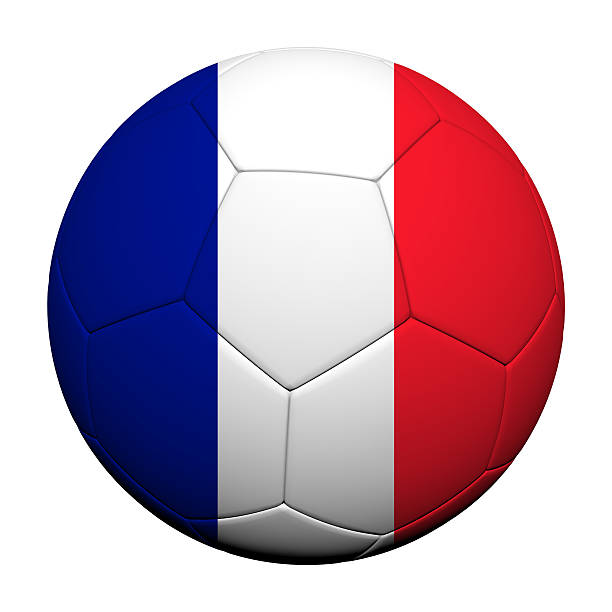 istock France Flag Pattern 3d rendering of a soccer ball 478778765