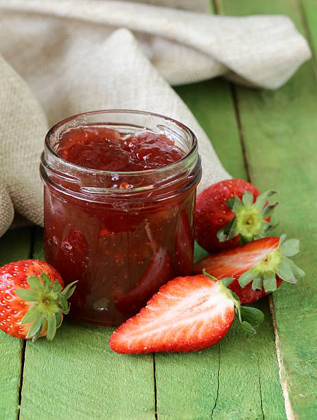 istock strawberry jam with fresh berries in a jar 478778905