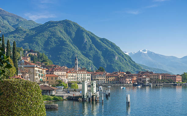 Menaggio,Lake Como,italian Lakes,Lombardy,Italy View of Menaggio at Lake Como,italian Lake District,Lombardy,Italy como italy photos stock pictures, royalty-free photos & images