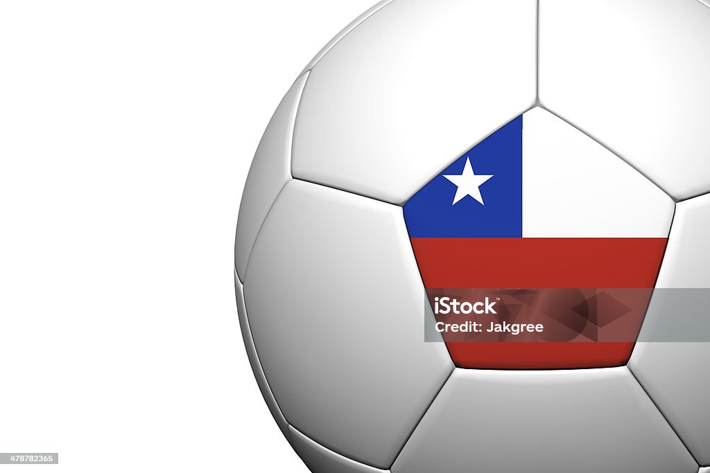Chile  Flag Pattern 3d rendering of a soccer ball Chile Flag Pattern 3d rendering of a soccer ball Activity Stock Photo