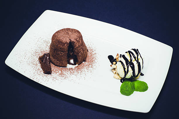 istock Chocolate fondant with ice cream 478782467
