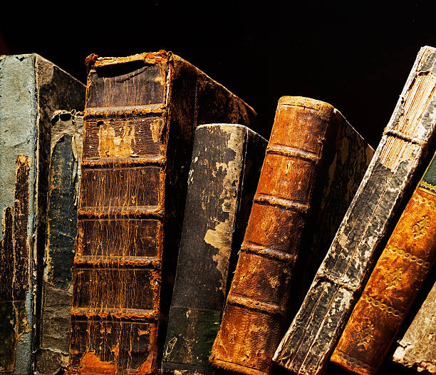 istock Old and ancient books on the shelf 478783366