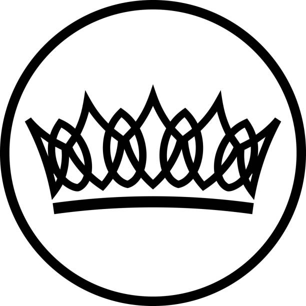 Crown vector isolated
