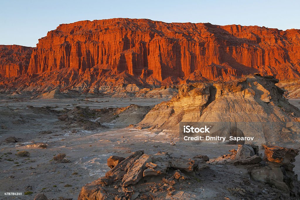 Moon Valley, Ischigualasto, Argentina Unusual rock formations, Moon Valley (Valle de la Luna), Ischigualasto, Argentina Argentina Stock Photo