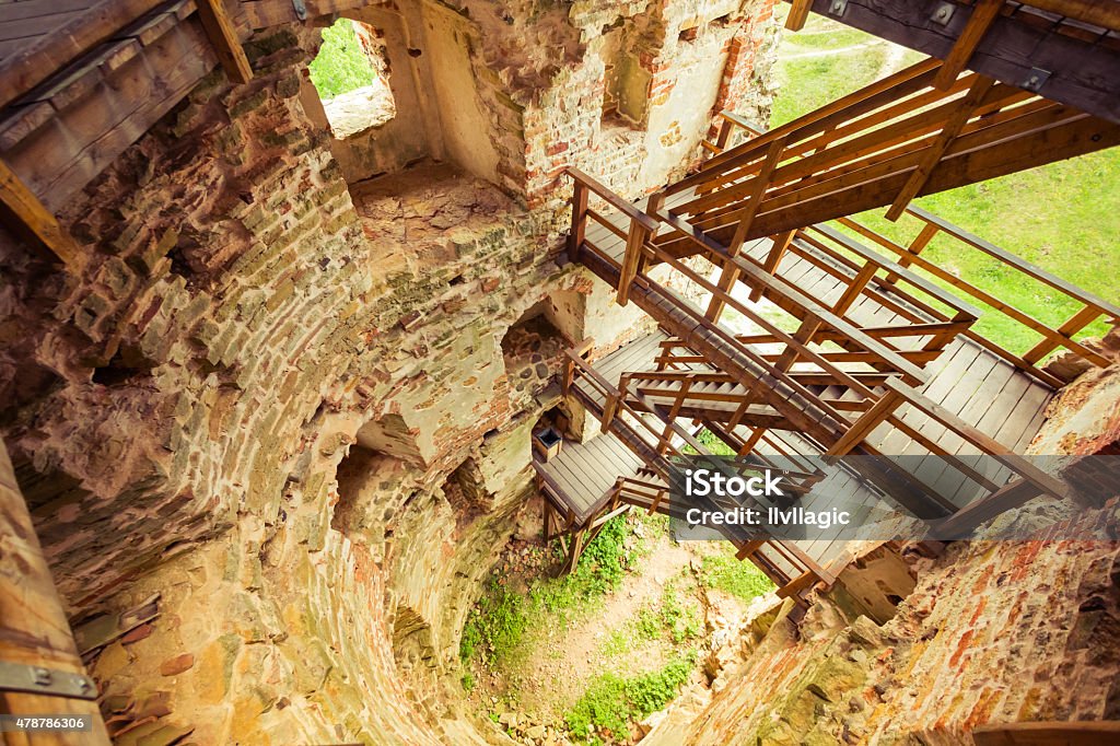 Old ruins Old castle ruins in Vastseliina 2015 Stock Photo