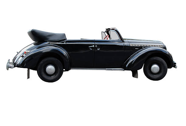 istock retro car for the wedding on the white background 478787050