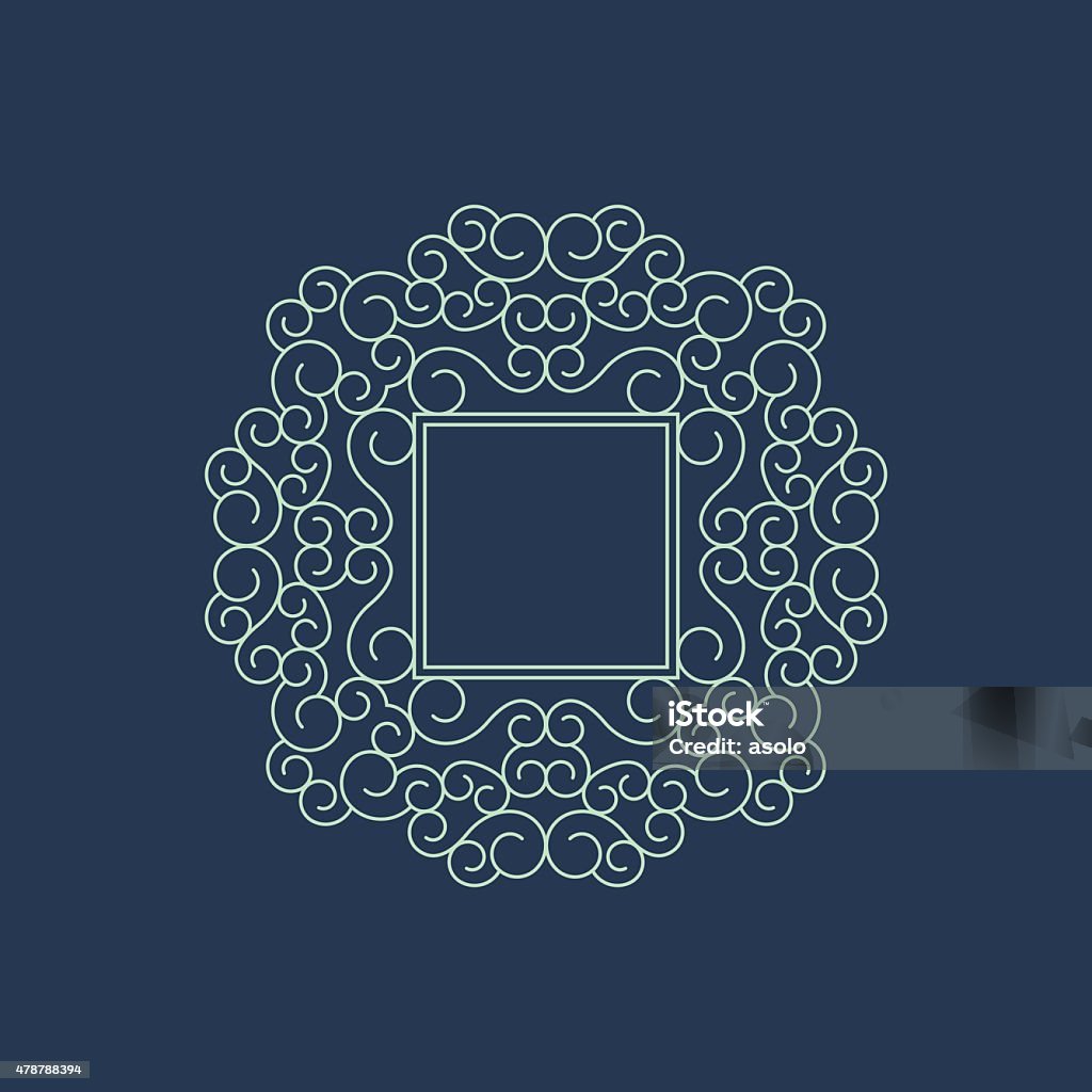 Monoline Graphics Vector Mono Line Frame Stock Illustration - Download Image Now - 2015 ...
