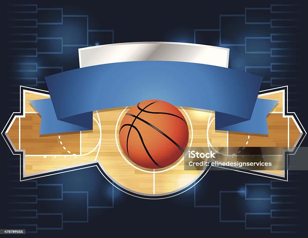 Vector Basketball Tournament Flyer A vector illustration of a basketball tournament concept. EPS 10. File contains transparencies. Basketball - Ball stock vector