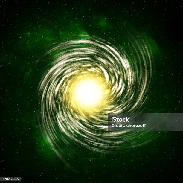 Illustration Of A Spiral Galaxy Stock Photo - Download Image Now - Astrology, Astronomy, Aura