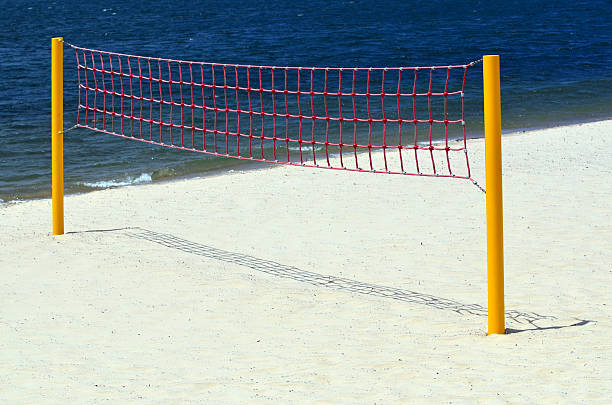 istock Volleyball net on the beach 478791188