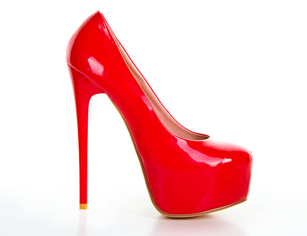 istock Red high heel women shoes 478795582