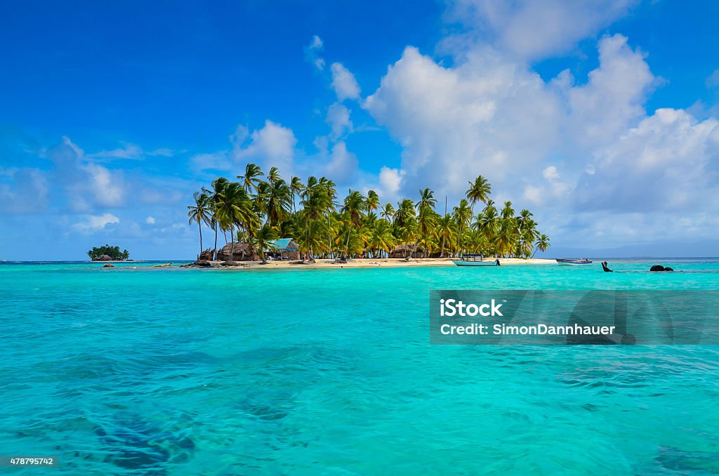 Paradise Tropical Island Relaxing on paradise Tropical Island with white beach 2015 Stock Photo