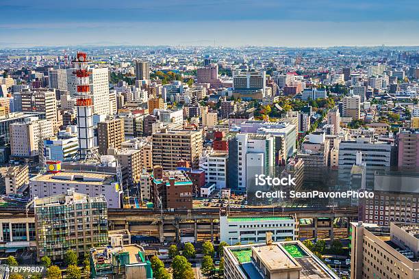 Sendai Japan Stock Photo - Download Image Now - Sendai - Miyagi, Japan, Aerial View